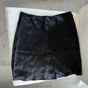 Reformation petite silk mini skirt